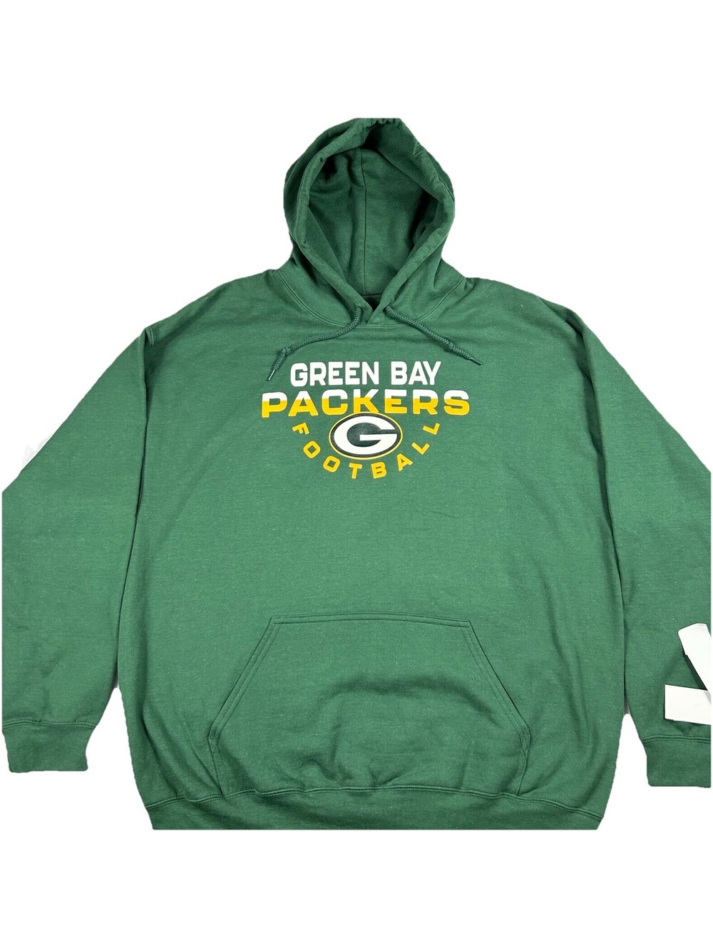 NFL Team Apparel Green Bay Packers Hoodie Mens 2XL Pullover Sweatshirt Green New
